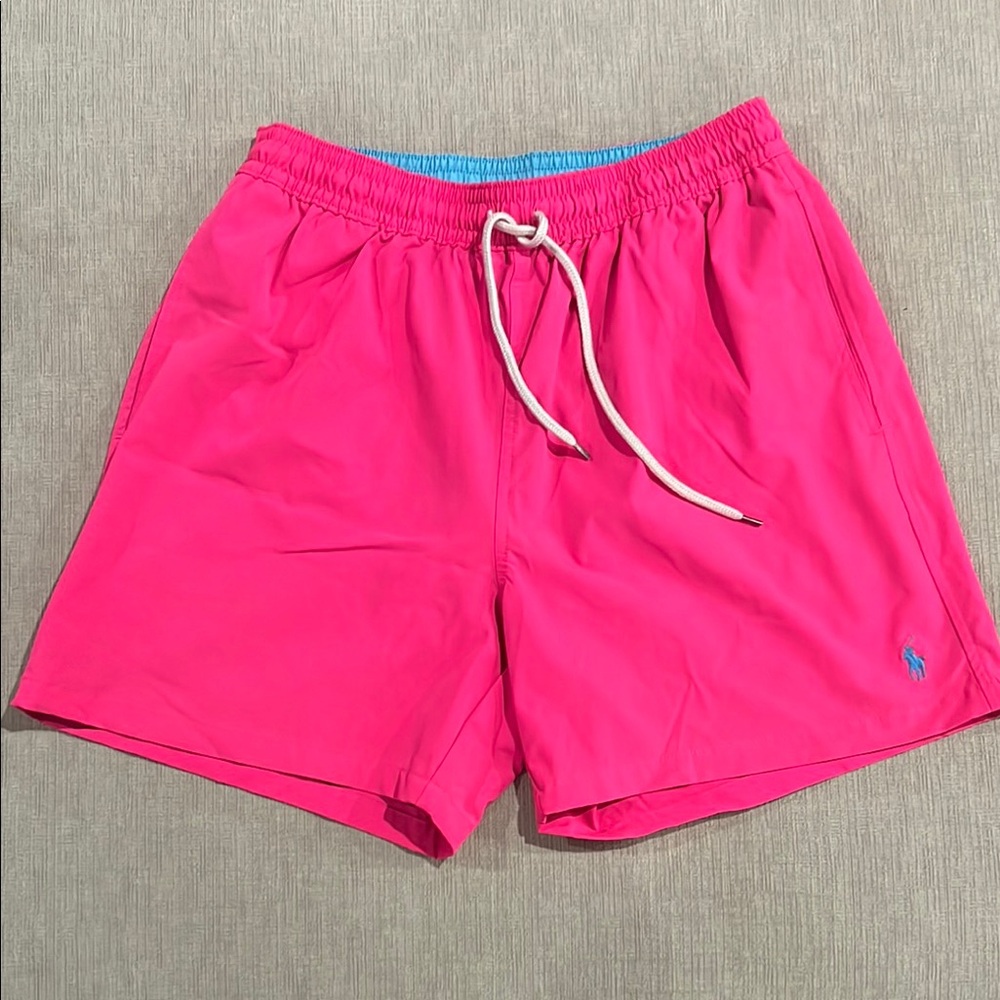 Ralph Lauren Pink Athletic Shorts Elastic Waistband Quick-Dry 5in inseam